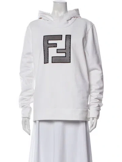 Pre-owned Fendi Graphic Print Lounge Set In White