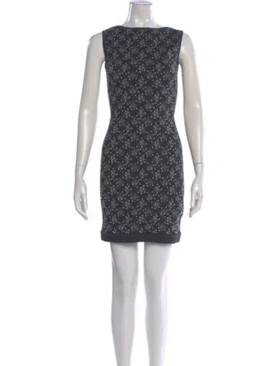 Pre-owned Fendi Graphic Print Mini Dress In Multi