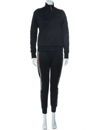Pre-owned Fendi Graphic Print Pant Set In Black