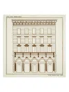 Fendi Architectural Print Lightweight Soft Square Shawl In 中性色