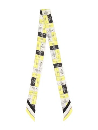 Pre-owned Fendi Graphic Print Scarf In Green