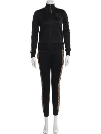 Pre-owned Fendi Graphic Print Set In Black