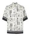 Fendi Multicolor Tools Print Shirt In White