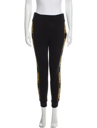 Pre-owned Fendi Graphic Print Sweatpants In Black