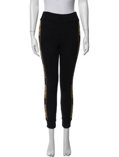 Pre-owned Fendi Graphic Print Sweatpants In Black