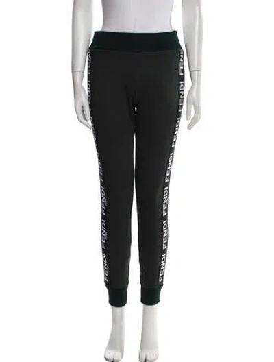 Pre-owned Fendi Graphic Print Sweatpants W/ Tags In Green