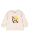 Fendi Graphic-print Sweatshirt In Neutrals