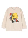 Fendi Graphic-print Sweatshirt In Neutrals
