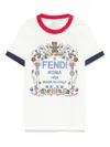 Fendi Graphic-print T-shirt In White