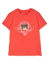 Fendi T-shirt Mit Grafischem Print In Rot