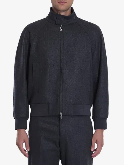 Fendi Graphite Stretch Cashmere Jacket
