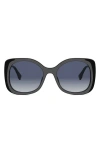 Fendi Graphy 55mm Gradient Square Sunglasses In Black