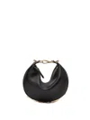 Fendi Graphy Ring Mini Handbag In Black