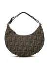 Fendi Women Graphy Handbag In Ff Jacquard Fabric In Multi