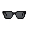 Fendi Womens Black Fe40078i Irregular-frame Acetate Sunglasses