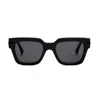 Fendi Womens Black Fe40078i Irregular-frame Acetate Sunglasses In Black