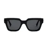Fendi Womens Black Fe40078i Irregular-frame Acetate Sunglasses In Black