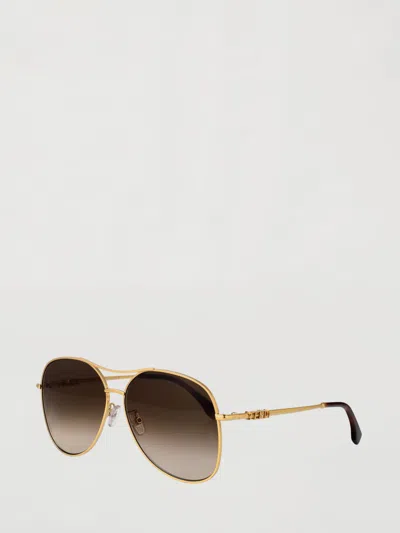 Fendi Graphy Sunglasses In Metal In Brown