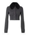 Fendi Gray Cashmere Jacket In Gray