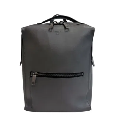 Pre-owned Fendi Gray Leather Backpack ()