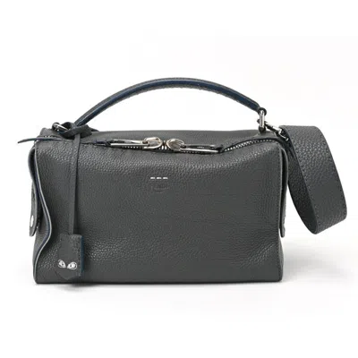 Pre-owned Fendi Gray Leather Shoulder Bag ()