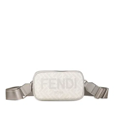 Pre-owned Fendi Gray Pvc Leather Shoulder Bag ()