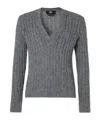 Fendi Gray Wool And Mohair Jumper In Gray