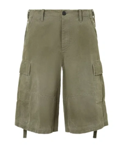 Fendi Green Cotton Shorts