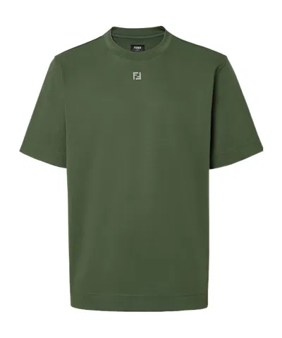Fendi Green Cotton T-shirt