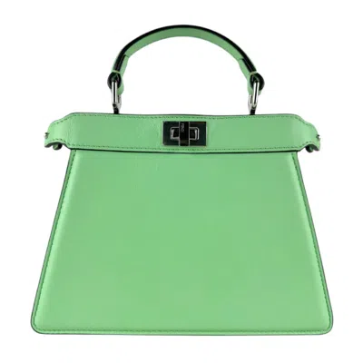 Pre-owned Fendi Green Leather Handbag Shoulder Bag ()