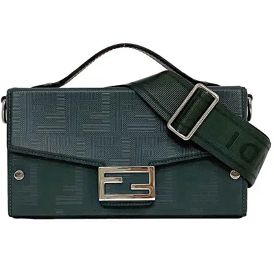 Pre-owned Fendi Green Leather Shoulder Bag ()