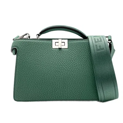 Pre-owned Fendi Green Leather Shoulder Bag ()