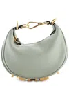 Fendi Green Sheep Leather Graphy Bag Nano (authentic Pre-loved) In Green