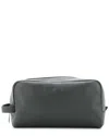 Fendi Green Sheep Leather Travel Kit (authentic Pre-loved) In Gray