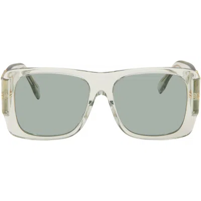 Fendi Green Ss 'forever ' Sunglasses In Neutral