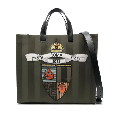 Fendi Green Tote Bags Men