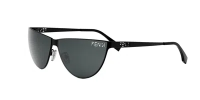 Fendi Grey Cat Eye Ladies Sunglasses Fe40138u 02a 62 In ["grey","black"]