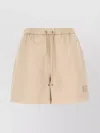 Fendi Grey Elastic Waistband Polyester Shorts In Neutral