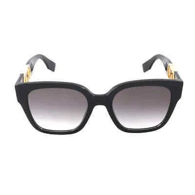 Pre-owned Fendi Grey Gradient Square Men's Sunglasses Fe40063i 01b 54 Fe40063i 01b 54 In Gray