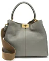 Fendi Grey Leather & Nylon Peekaboo X Lite Medium Satchel (authentic Pre-  Loved)