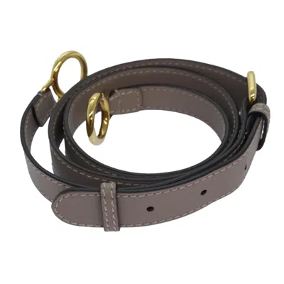 Pre-owned Fendi Grey Leather Belt  ()