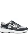 Fendi Forward Lace-up Sneakers In Grey