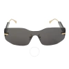 Fendi Grey Mask Unisex Sunglasses Fe40066u 30a 00 In Grey