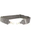 Fendi Grey Nylon Logo Adjustable Shoulder Strap (authentic Pre-loved) In Gray