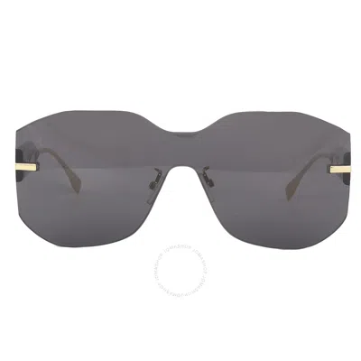 Fendi Grey Shield Ladies Sunglasses Fe40067u 30a 00 In Black