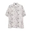 Fendi Postage Stamp-print Silk Shirt In Multi