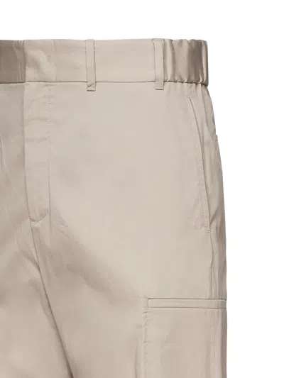 Fendi Grey Straight Fit Cargo Pants