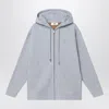Fendi Grey Sweatshirt With Zip In Fleece Cotton Women In Gray