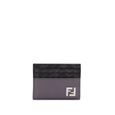 Fendi Grey Wallets & Cardholders Men In Gray