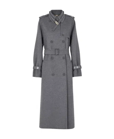 Fendi Grey Wool Coat
